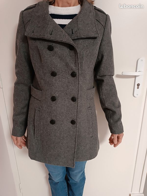 Manteau Femme Camaïeu Gris - Taille 42 - Trench Neuf Avec étiquettes