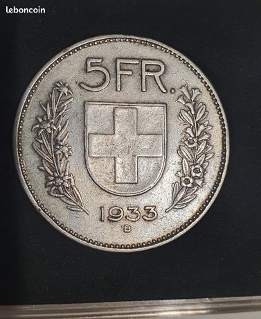 Pièce ancienne de 5.- Franc Suisse de 1948 en Argent (B) (D'occasion) à