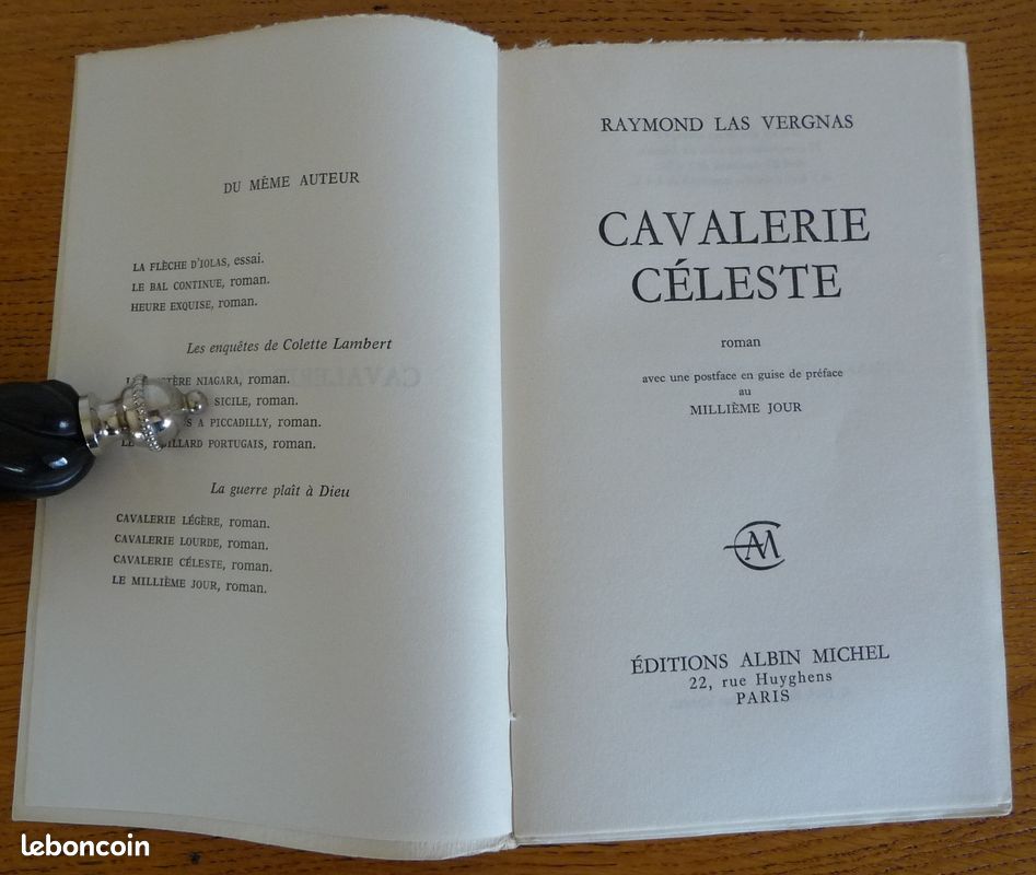 CAVALERIE CELESTE par Raymond Las Vergnas (Editions Albin Michel en 1964) (image 2)