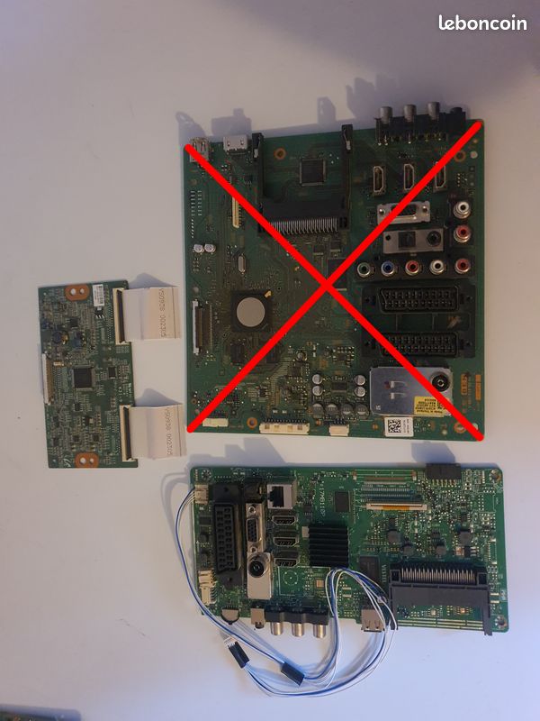 Cartes et pièces pour TV Samsung Sony Philips Toshiba, cartes graphique, T-con et alimentation (image 1)
