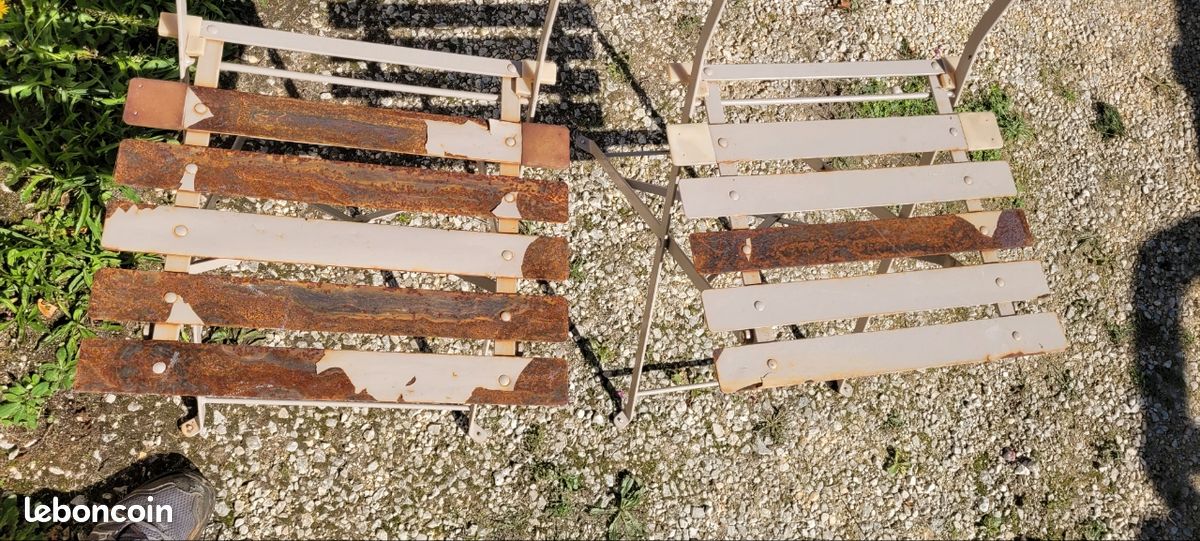 Chaises en métal à repeindre (image 2)