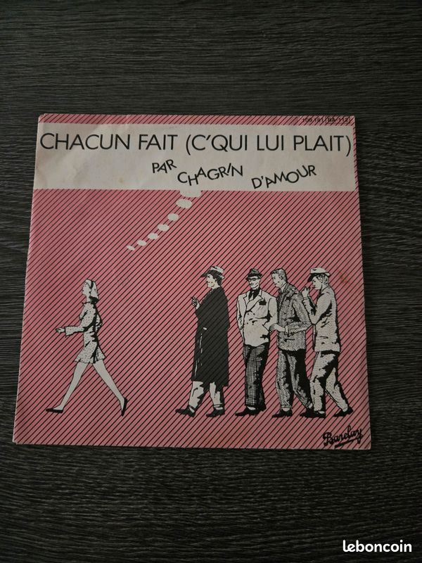 Vinyle 45 tours CHAGRIN D'AMOUR (image 1)