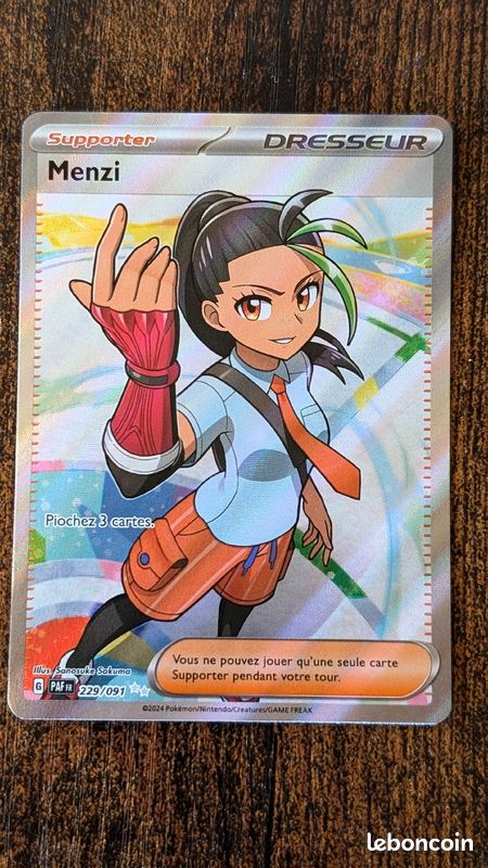 Carte pokémon Menzi full art destinée de paldea (image 2)