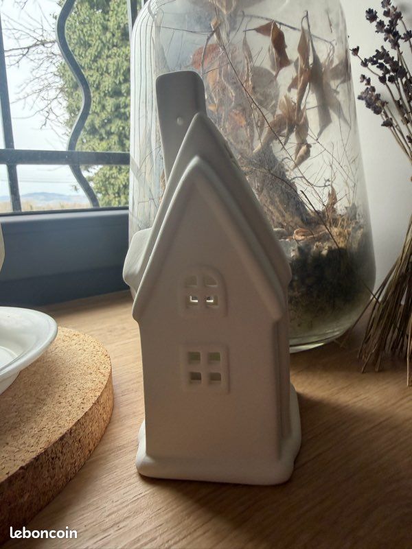 Petite Maison Décorative En Céramique - Objet Vintage - Sans Marque