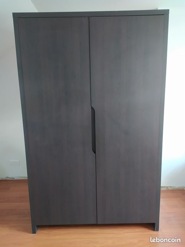 Armoire 2 portes Alinea marron (image 1)