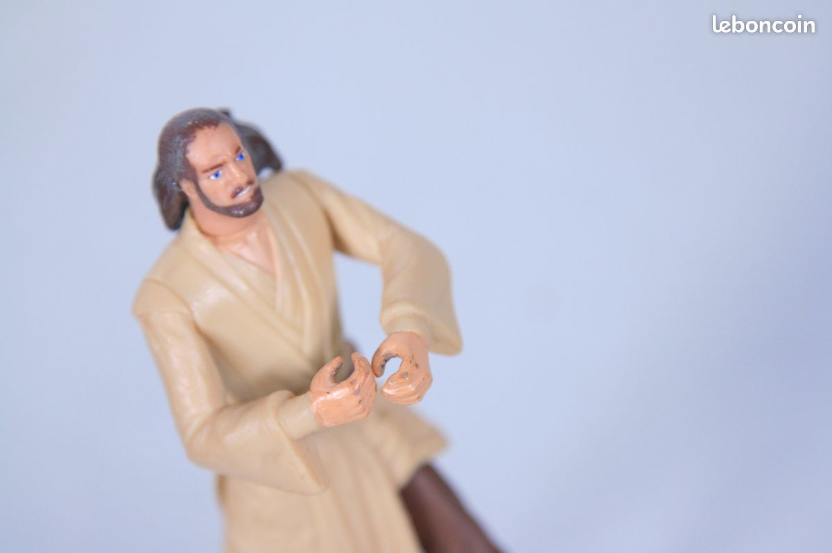 STAR WARS Figurine Hasbro 1998 La Menace Fantome Qui-Gon Jinn Liam Neeson (image 6)