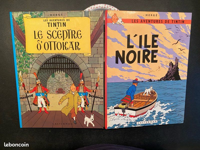 Affiche carrée Tintin et Milou - Label Emmaüs