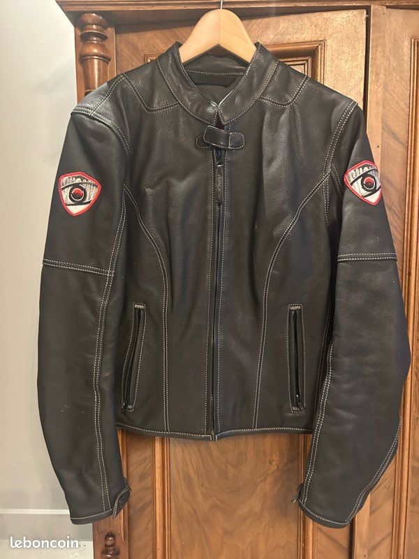 Magnifique Blouson moto SUOMY femme cuir taille L (image 1)