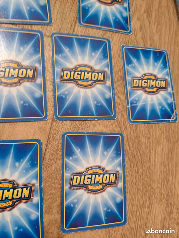 Lot de 16 cartes Digimon jaune Cartes en français De état moyen à très bon état (image 8)