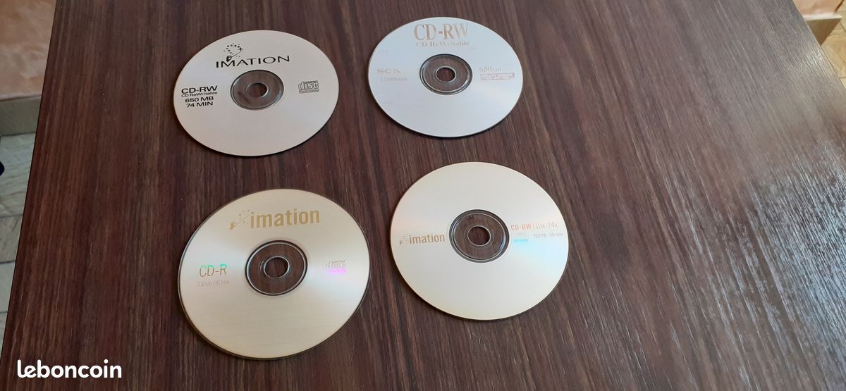 Lot de 3 cd-rw et 1 cd-r (image 1)