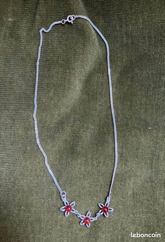 Pendentif Vintage En Argent Avec Perle D'ambre Véritable | Poinçonné | Bijou Ancien | Modèle 5786