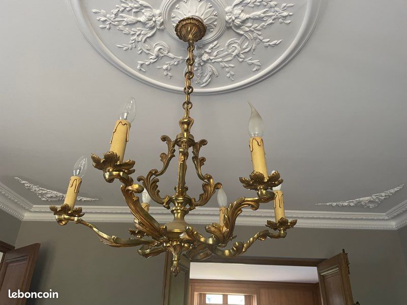 Lot luminaires dorés (image 1)