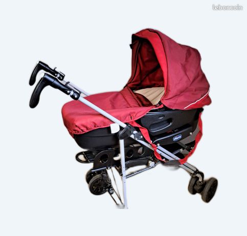 Adda Heights Poussette Chicco Trio Rouge Double Compacte Poussette
