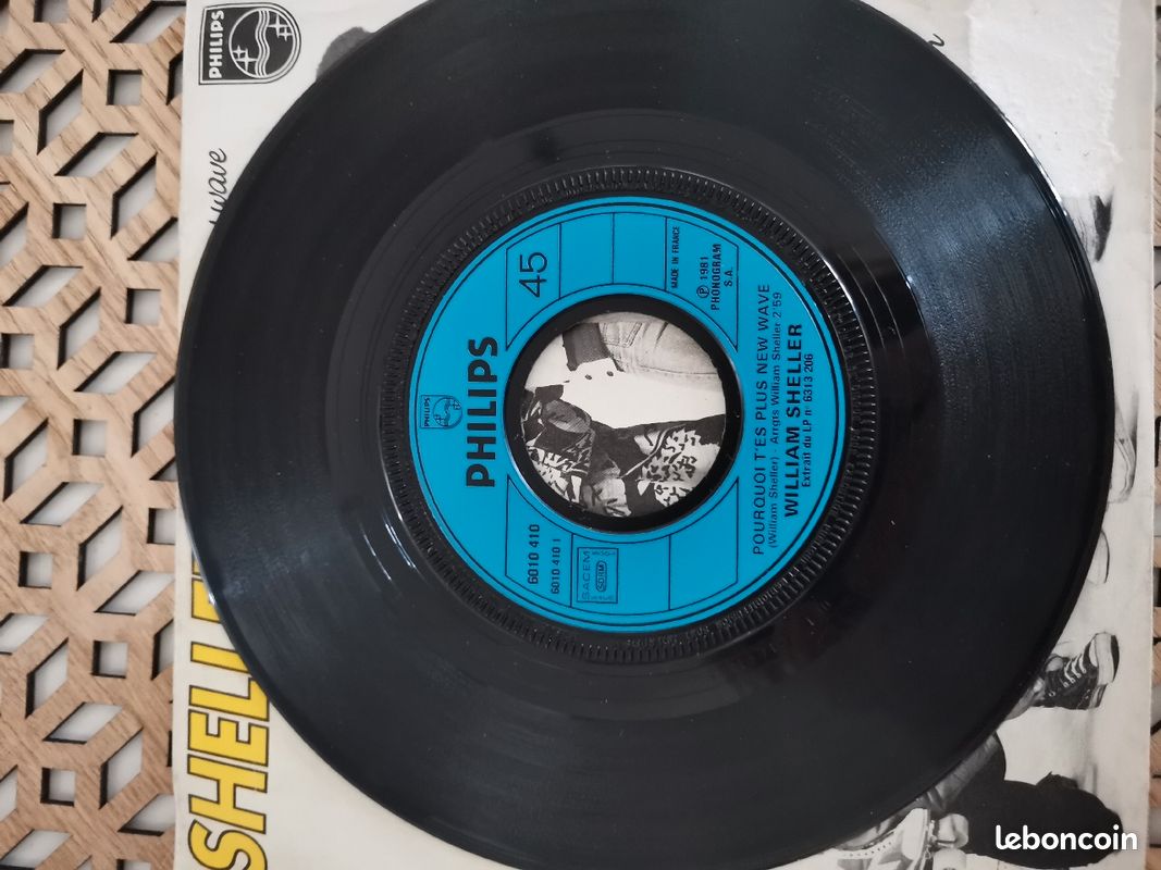 Vinyle 45 T sheller pourquoi t es plus new wave 1981 (image 3)