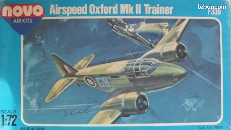 Maquette Avion AIRSPEED OXFORD MK II TRAINER NOVO échelle 1/72 - Modèle Militaire à Monter