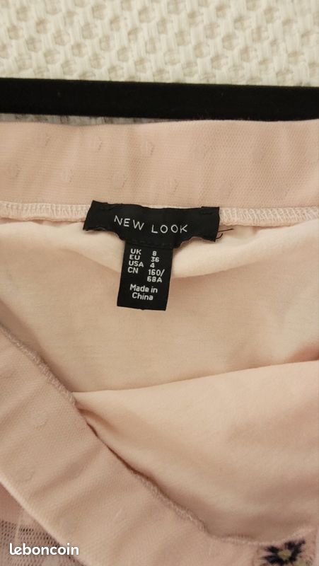 Jupe midi asymétrique en tulle rose poudré (image 3)