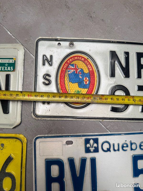 plaque d'immatriculation vintage SC