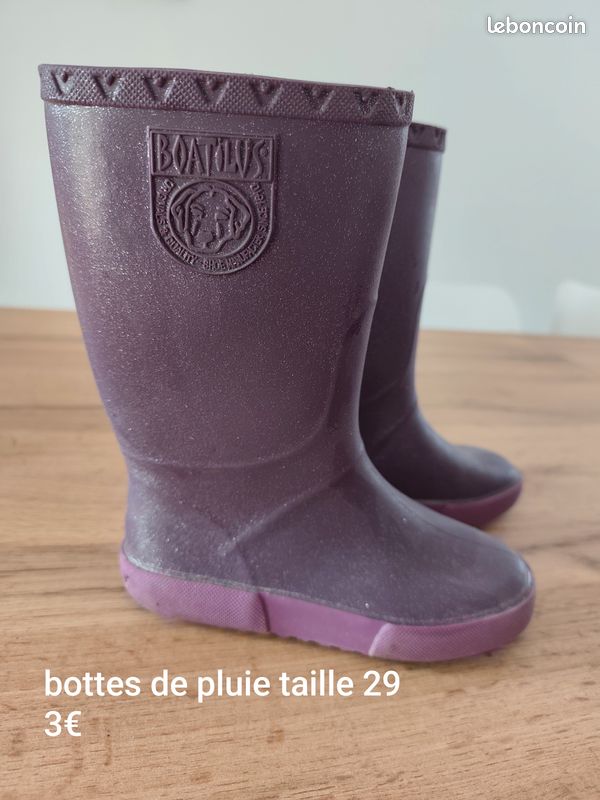 Bottes de pluie fille taille 29 (image 1)