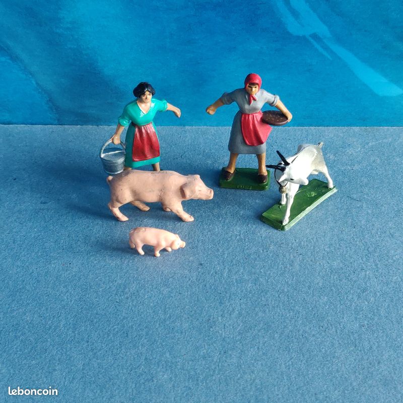 Figurine Animalière Starlux Tapir - Échelle 1/32 (60mm) - Plastique Peint, Fabriqué En France - Bon état