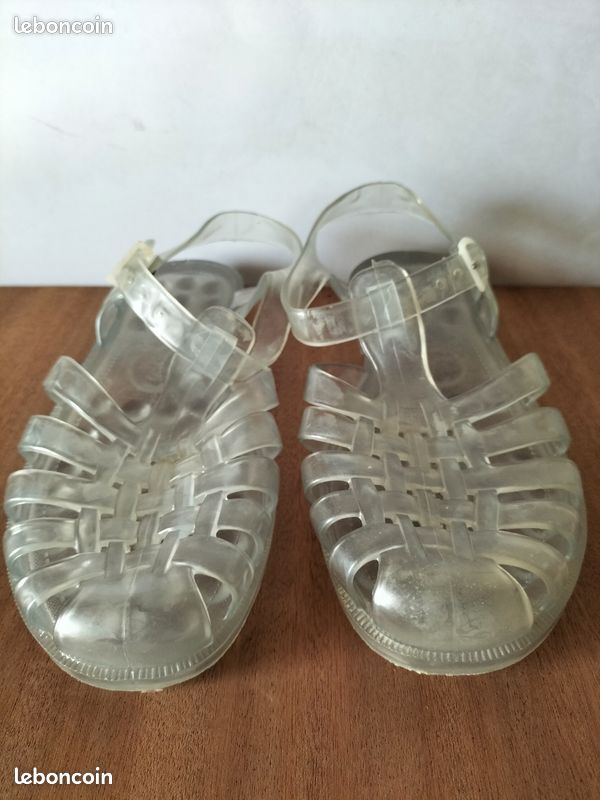 Sandales Méduses transparentes " SARRAIZIENNE " T 38 (image 8)
