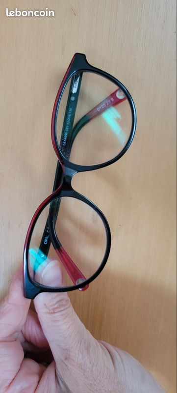 Monture lunettes femme Lapo noir et rouge Accessoires Bagagerie
