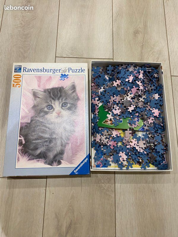 Puzzle chat Ravensburger 500 pièces (image 1)