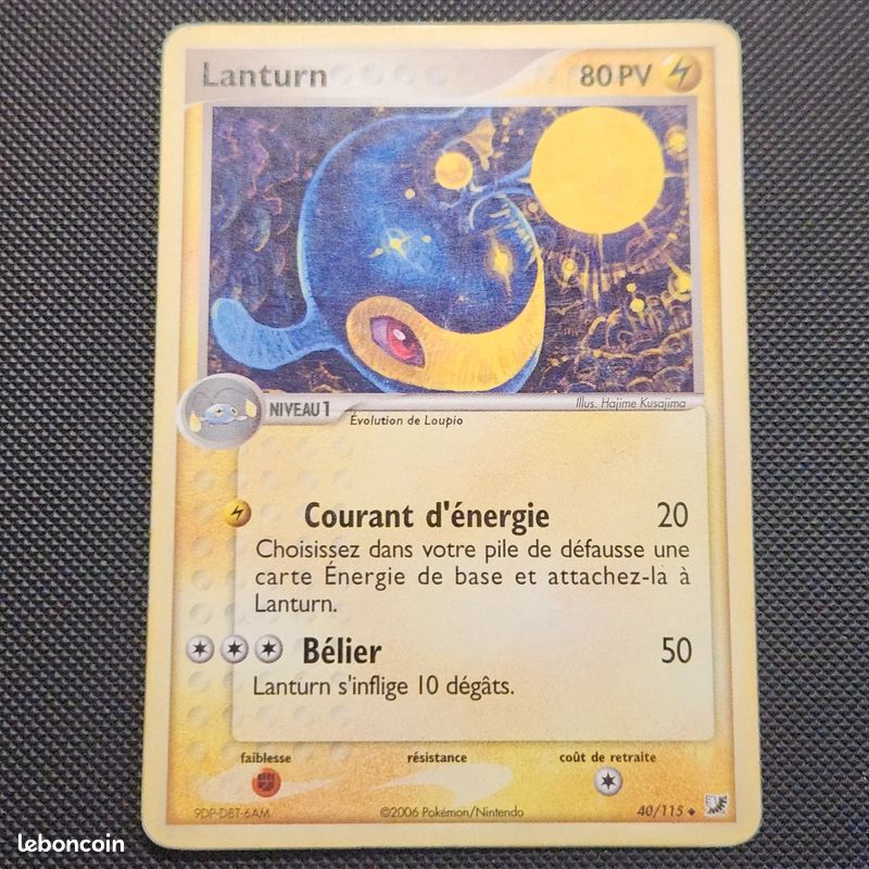 Carte Pokémon Lanturn 40/115 - EX Forces Cachées (image 1)