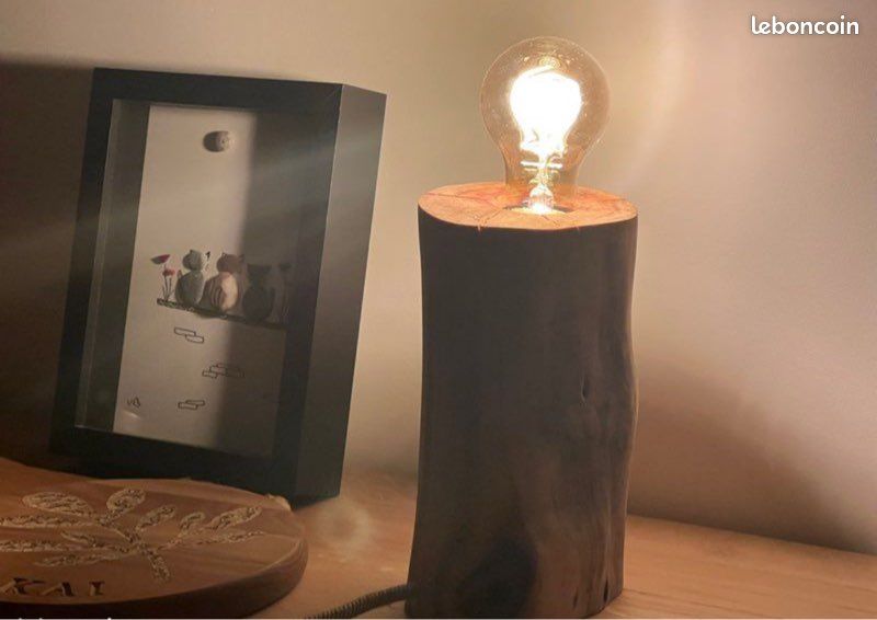 Lampe bois déco (image 2)