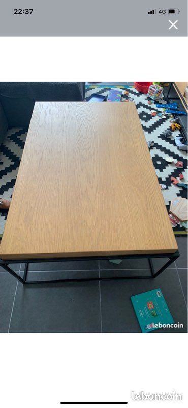 Table basse métal et Bois (image 6)
