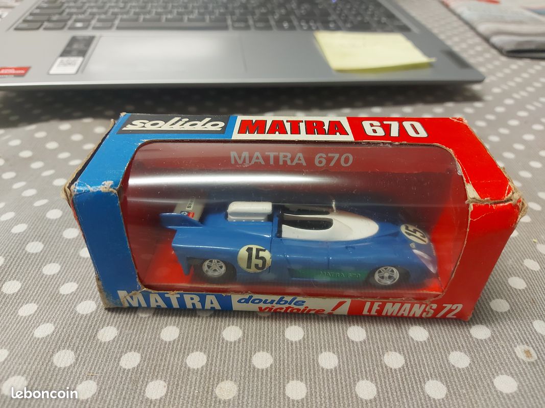 Miniature Solido MATRA 670 – Le Mans 72 – Double Victoire – Réf 13 – Bon état, Boîte D'origine