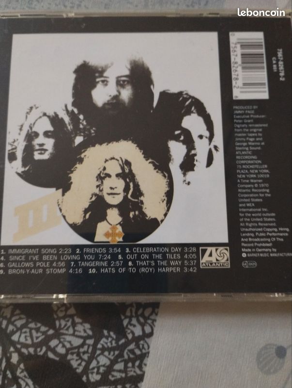 Led Zeppelin CD III (image 2)