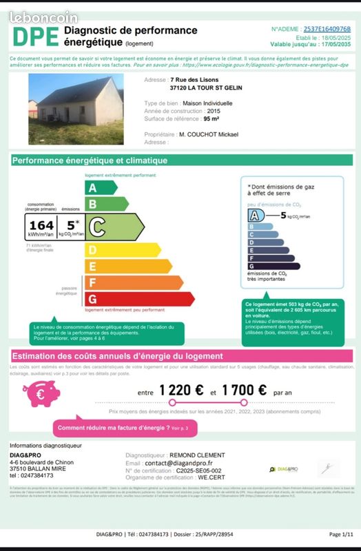Maison 5 pièces 98 m² · à La Tour-Saint-Gelin · 98 m² · 115 000 €
