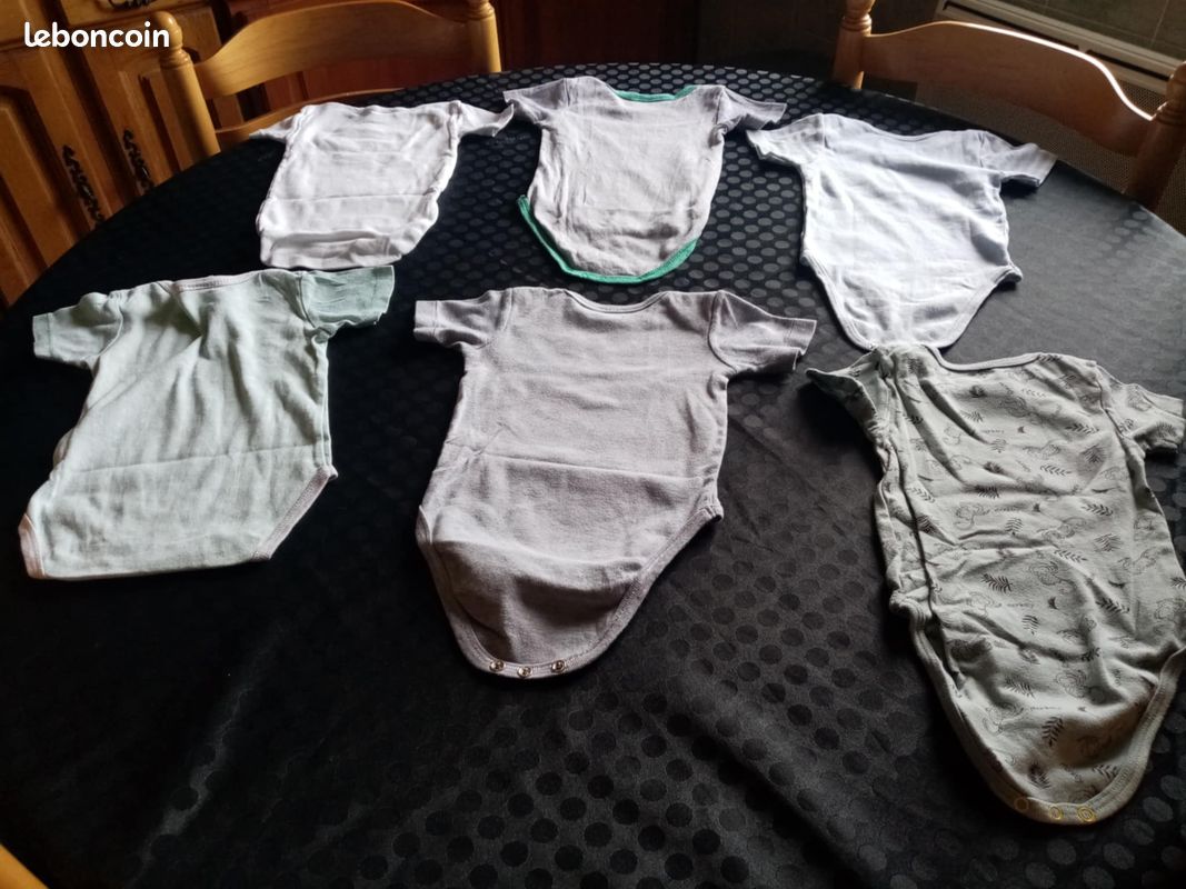 Lot de 6 bodies été 9 mois garçon (image 5)