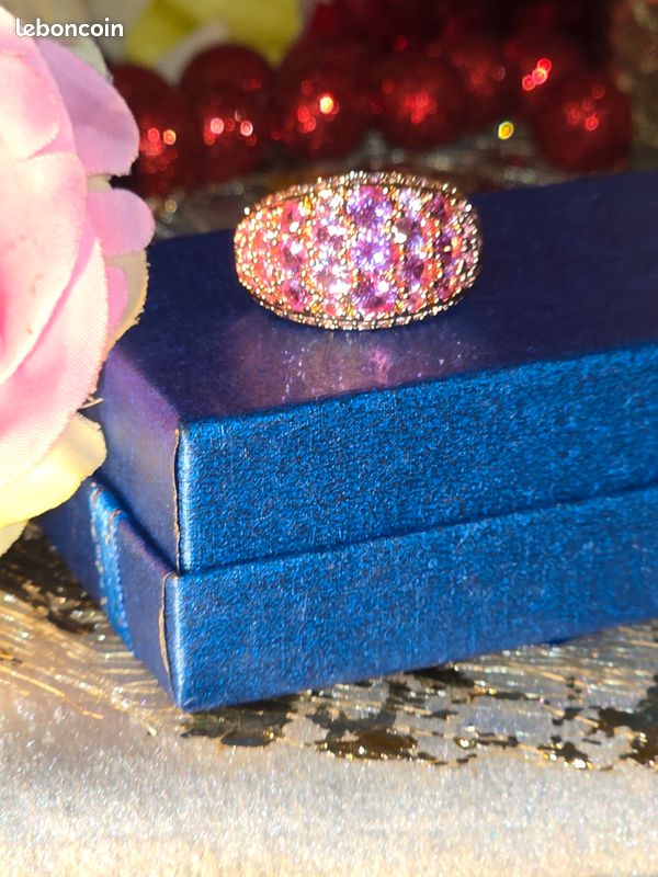 Bague Fleur Cocktail Bague Femme IMINI Perles Zirconium - Style Vintage Réglable Pour Occasions Spéciales Bague Perles Zirconium