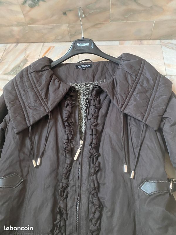 Manteau noir femme taille 38 marque Et Dieu créa la Femme (image 2)
