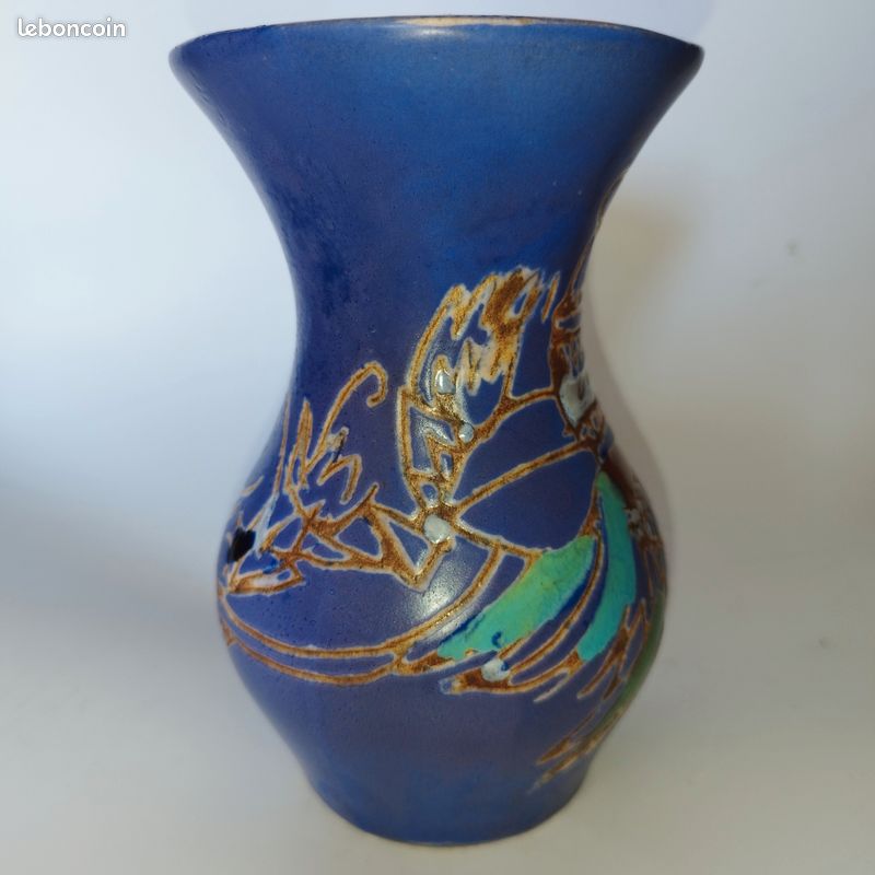 Exceptionnel vase Vallauris par Marie-Christine TREINEN, céramiste de Vallauris (image 5)