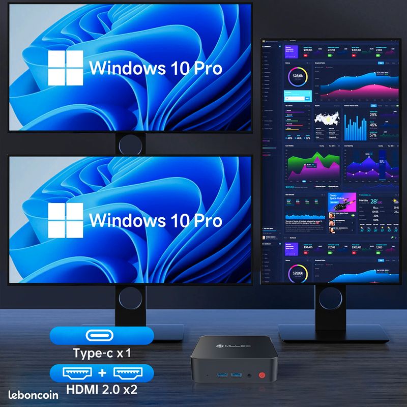 Mini Ordinateur PC MLLSE M2 Pro Intel J3710 8GB RAM 256GB SSD (image 3)