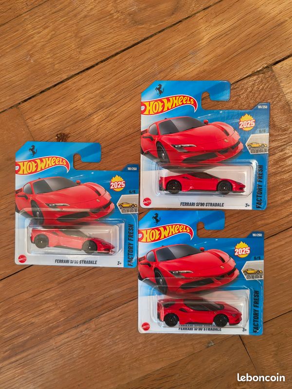 Miniature Hot Wheels 1/64 Ferrari SF90 Stradale - Série Factory Fresh 2025