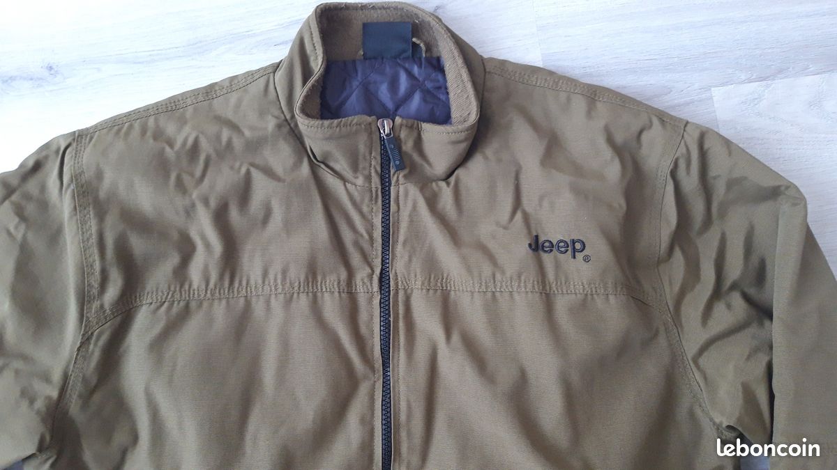 Blouson de marque Jeep couleur vert kaki – Taille M Vêtements