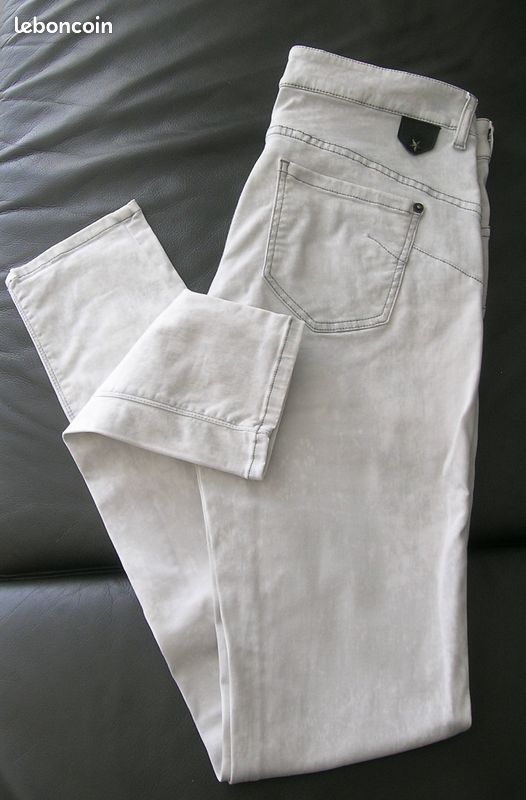▪️Jean slim sculpt up effet marbré IKKS * Taille 40 (image 6)