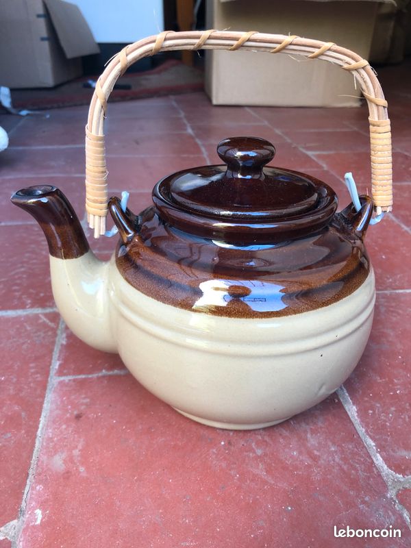 À vendre 6 tasses en grés + théière comme neuf (image 2)