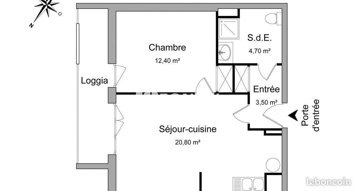Appartement 2 pièces 41 m² · à Asnières-sur-Seine · 41 m² · 1 029 €/mois