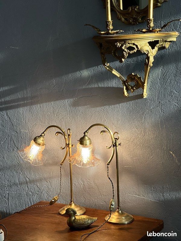 PRETYZOOM Abat-jour à Huile Antique En Verre Style Cheminée Givré