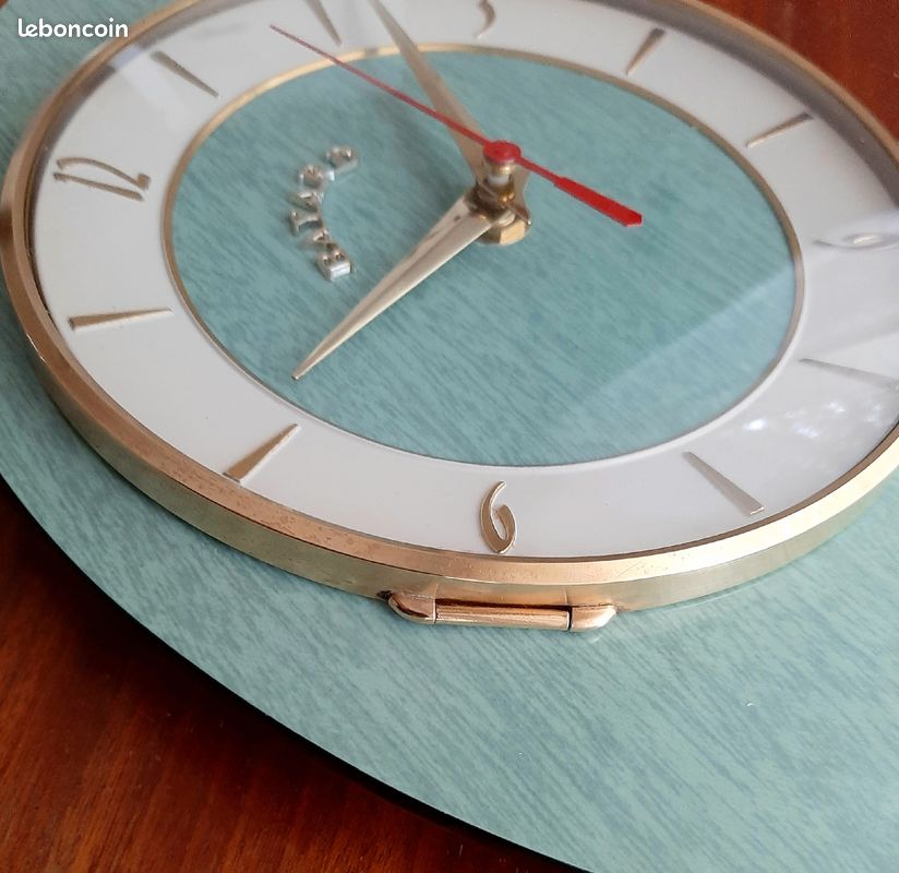 Horloge Formica vintage 60's reconditionnée (image 7)