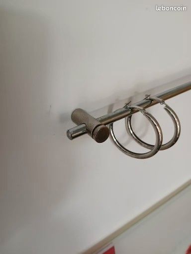 Boucles D'oreilles 4 Cercles Argentés 5,5 Cm - Pendantes Perles - Neuf Avec étiquettes
