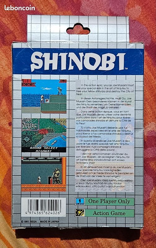 Shinobi II the silent fury - GameGear - Jeux vidéo