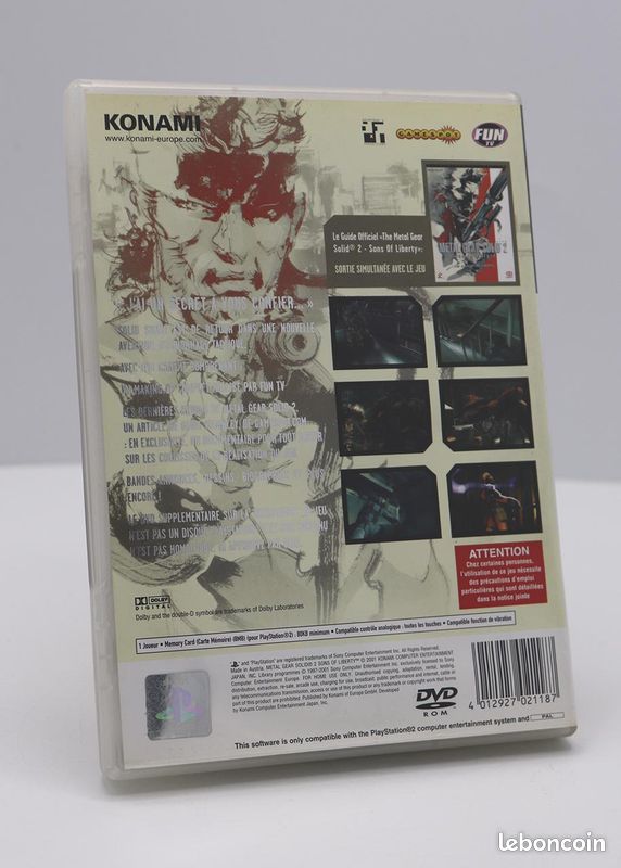 Jeu PS2: Metal Gear Solid 2, Sons of liberty (image 2)