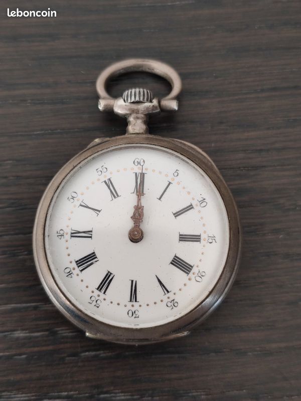 Montre Gousset Ancienne En Argent - Marque Messidor - 17 Rubis - Occasion - Pièce De Collection