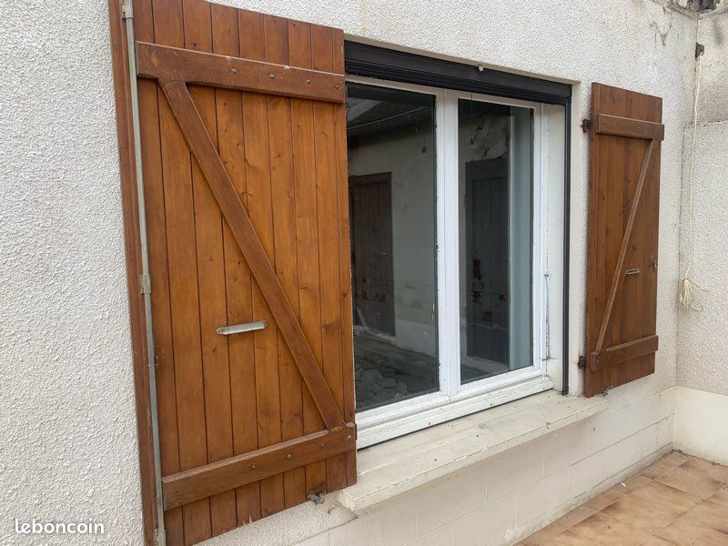 Volets Ep 27mm pour fenêtre abri de jardin 134 x 105cm