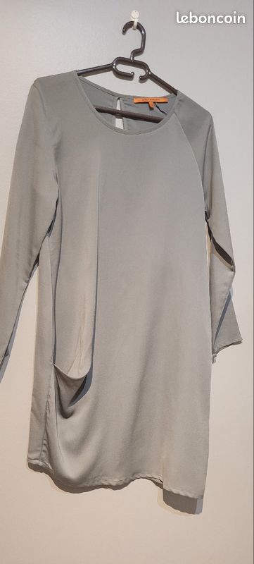 Robe Fée marabouts T42 anthracite rayonne (image 3)